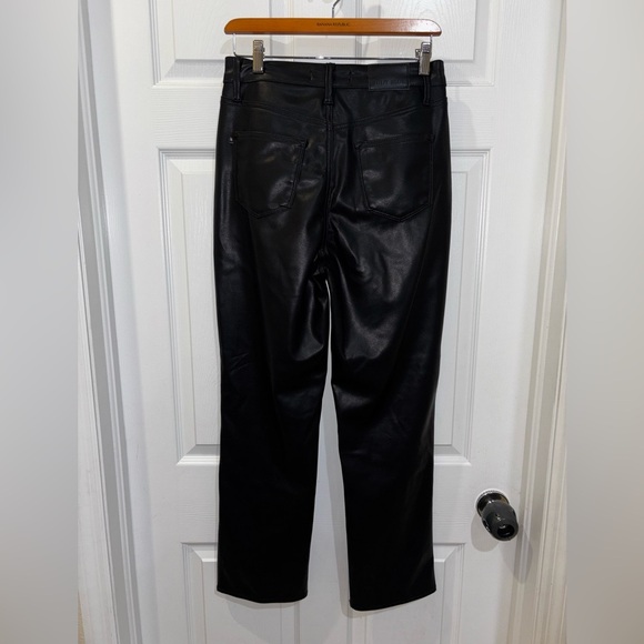 JUDY BLUE BLACK FAUX LEATHER TUMMY CONTROL HIGH RISE STRAIGHT SZ 26​ - Picture 7 of 8